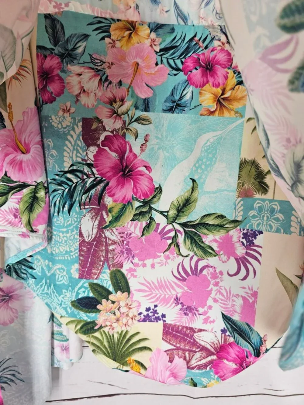 Torrid Womens Plus‎ Size 6 Floral Tropical Bikini Wrap Set Swim Top & Skirt